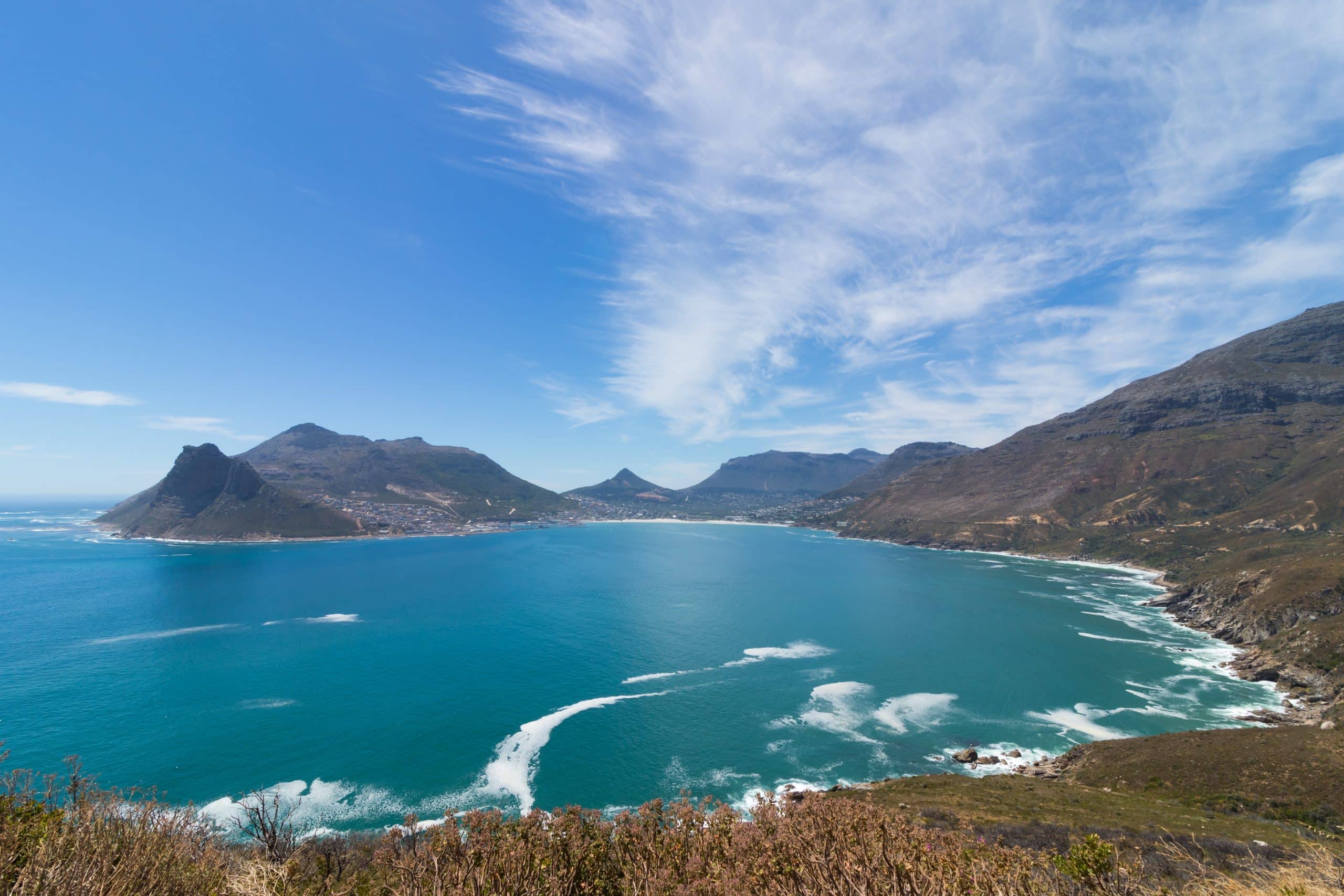 Breathtaking View Of The Chapman'S Peak By The Ocean Captured In South Africa